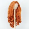 Wigs Miss U Hair 89" 1/3 BJD Doll Wig Heat Resistant Long Deep Wave Curly Centre Parting Brown Hair for SD Pullip