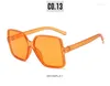 النظارات الشمسية للسيدات 2024 مصممة العلامة التجارية الضخمة الرجعية الإطار الكبير مربع سيدة النساء المتدراج مرآة الظلال العينين