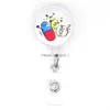 Key Rings Fashion Custom Nurse Epoxy Retractable Medical Glass Badge Holder Yoyo Pl Reel Doctors Id Name Card For Accessories Drop D Dhzqd