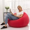 Cushion/Decorative Pillow Large Inflatable Sofa Chair Bean Bag Flocking PVC Garden Lounge Beanbag Outdoor Garden Furniture Camping Backpacking Travle T240422