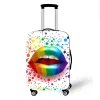 Accessories Red Lips Suitcase Protective Cover Kiss Me PinkTravel Bag Cover Elastic Trolly Luggage Case Cover Dustproof Travel Accessories