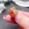 Boucles d'oreilles GEMICRO 925 STERLING NATUREL NATUREL SAPPHIRE COLORFE POUR FEMMES ANNIVERSAIRE DE MARIAGE FEUX BIJOURS FEMMES FILLES