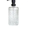 Liquid Soap Dispenser Glass Lotion Bottles Stainless Steel Pump Emulsion Bottle Bathroom Accessories Shampoo Shower Gel