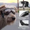 Psy odzieżowe okulary przeciwsłoneczne Średnie lub duże Ogólnokrajowe Gogle WITRPOOG WITRIC Anti-Dust Merproof przezroczyste szklanki zwierząt domowych z elastycznymi paskami