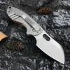 5311CU 8cr13mov Blade Outdoor Camping EDC Mini Folding Knife with Brass Handle Survival Pocket Knife