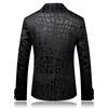 Luxury Jacquard Suit Men Men Business Banquet Mariage Party Groom Robe en queue de navette Homme Slim Fit Blazers Pantalon Large taille 6xl 240415