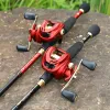 Accessoires Sougayilang Baitcast Pissing and Reel combo ensemble 1,82.4m TIle télescopique et bobine de pêche en métal pour la pêche à la basse pesca