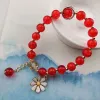 Strands Accessories for Women Crystal Flower Beaded Bracelet for Women Sen Bracelet Ins Popular Design Crystal Bracelet Jewelry Pulseras
