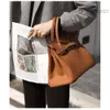 Lychee Schnalle Schicht Leder Schulter Berkins Taschen Cowide Designer Muster Togo 2024 Mode eine Tasche tragbare Frauen Frauen Silber Klassiker Gold Hardware QX9J Y7L1