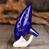 Enstrüman 12 Delik Ocarina Seramik Alto C Efsanesi Ocarina Flüt Müzik Enstrüman Plastik Ocarina Damla Denizcilik