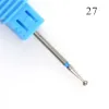 Биты Новые 1pcs Diamond Nail Drill Bits watte Burr Electric Manicure Машина Странство аксессуары аксессуары мельницы