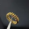 Populair en coole hoogwaardige unisex CNC Rivet Bullet Head roteerbare ringpaar nagel hoog met Carrtiraa originele ringen