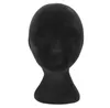 Black Foam Mannequin Head Unisex Hats Glasses Headphone Display Wigs Styling Practicing Model Mannequin Wig Stands Manikin Head fr7342747