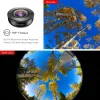 Линзы Apexel Высококачественная мобильная линза HD 195 градусов Super Fish Eye Fisheye Lentes 4K Линзы с камерой телефона для iPhone 7 8 X Xiaomi Phone