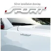 New 3D Chrome Metal Sticker Car Styling Sport Word Letter Emblem Badge Decal Sticker Motorcycle Decal Car Accessories