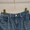 Jeans féminins 2024 Pantalon de jupe droite polyvalent d'été