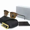 Men Glass Sunglass Classic Brand Retro Okulary przeciwsłoneczne Zespoły luksusowe designerskie promienie okularów metalowe projektanci ramy słonecznej szklanki aaa r42U