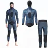 Polos 1,5 mm / 3 mm Spearfishing Premium Camouflage FullSuit Néoprène 2pieces Sweat à swets Suit de plongée Scuba Swep