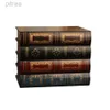 Decorative Objects Figurines SimULation Book Storage Box European Retro Fake Book Ornament Decoration Office Book Model Photo Prop Book d240424