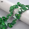 Hänghalsband gg 18 "-22" 2 rader naturlig grön korall halsband multi strängar smycken för kvinnor
