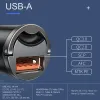 Gamepads Baseus Car Charger Quick Charge QC4.0 3.0 QC PD USB Typ C 30W 5A Fast Charging Mini Car Charger för iPhone 14 Pro Xiaomi Poco