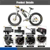 Part snow ebike Conversion Kit 72V 3000W Non Gear Rear Cassette Hub motor Wheel 5570KM 20 26Inch 4.0 Tyre For Electric Fat Bike Kit