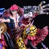 アクション玩具フィギュアワンピース図形3人のキャプテンアニメフィギュアキッドルーフィーアクション20cm PVC彫像デスクトップ装飾コレクションモデルおもちゃギフトT240422