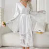 Home Kleding JXGARB Design Dames Wedding Bridals BRIDMINDEN JADEN JUDENS BADROBES BADROBES ICE SILD SEXY LADIES WITE BADENDE gewaden