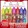 Original TORNADO 20000 Puff 20000 Rechargeable disposable vapes UZY TORNADO Display Pen E Cigarette Bang DIgital With 850mAh 28ml Battery 28ml Prefilled Vaper 20K