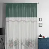 Tende da fiore ricamato e vegetale in pizzo tende trasparenti per soggiorno moderno decorazioni per la casa tulle camera da letto tende