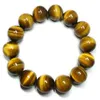 Bärade 8mm natursten Tigers Eye Buddha Armband Brown Tiger Eyes Pärlor Armband för män Kvinnor Yoga Healing Armband Smycken 240423