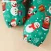 Set Mababy 018m Christmas Neutdler neonati neonati bambine vestiti set a maniche lunghe pannelli pantaloni di Natale outfit d05