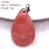 Hängsmycken naturlig röd rhodochrosite hänge för kvinnor dam män läkande gåva kristallpärlor silver sten argentina ädelsten smycken aaaaa