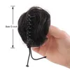 Chignon synthetische dames klauwclip haarbroodje synthetische chemische vezel krullend haarbroodje gemengde kleur klauw clip haar rommelige haarbroodje updo