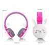 Écouteurs CHEAL CAT WIRESS CHETHPHONES BLUETOOTH JEUNES PERSONNES ENFANTS CASSE STÉRÉO PRIGNE 3,5 mm avec Mic FM Radio