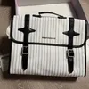 Rugzak mode hoge capaciteit 2024 in schouder nylon laptop tas handtassen voor dames luxe designer merk streeptote tas portemonnee