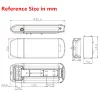 Tillbehör 36Volt bakre rack bärare stadselektrisk cykelbatteri Box 36V 48V Silver eller svart färg Ebike Battery Case Byt ut reparationsuppgradering