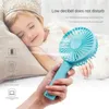 Andra apparater Mini Portable Fan Handheld USB Laddning Fan Air Cooler Outdoor Travel Handheld Fan Ventilation Fan Wedding Present J240423