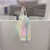 Fashion designer Tote Bar single shoulder handbag New Colorful Square Bag Acrylic Chain Beach bag Transparent Laser Fitness Vacation Tide Shopping bag