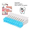 new 120Pcs/set I Shaped Interdental Brush Denta Floss Interdental Cleaners Orthodontic Dental Teeth Brush Toothpick Oral Care Tool for