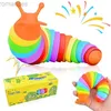 Toy de descompressão 1pc Fidget Slug Toysensory Toy for Kids and AdultSexercise Força e alívio do estresse Grande presente para crianças (cor aleatória) D240425