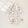 One-Pieces Spring Autumn infant baby boys girls Romper Jumpsuit kimono Homewear pants crawling suit cotton Longsleeved baby clothes