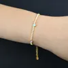 Bedelarmbanden trendy delicate dunne regenboog kleur email Mini hart liefde tennisketen bangle elegante armband hiphop verharde kubieke zir dh7j0