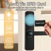 CONTRÔLE DSKDFTY BIOMETRIC ELECTRONIC DOOR LOCK DIGITAL NOIR SMART LOCK TUYA APP RÉLOCKING LOCKless Keyless verrouillage digital Porte de porte Z13