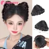 ChigNon Forlisee Synthetic Cat Ohr Perücke Perücke Frauenbrötchen, um das Haarvolumen flauschiger Croissant Clipon neu verbessert zu erhöhen