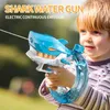 Electric Water Gun for Adults Kids Shark Automatic Squirt Guns Toys High Pressure Water Guns Summer Outdoor Toys Gift 240417