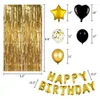 Party Decoration 18 Inch Happy Birthday Letter Balloon Set Sequins Prom Supplies