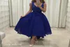 Vestido de noite azul royal sexy árabe profundo vneck alto baixo ocasião especial vestido de festas de baile de formatura vestidos de festa5579482