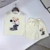 Fashion Baby Tracksuits Summer Jungen Set Kids Designer Kleidung Größe 90-150 cm Skateboarding ärmellose Weste und Shorts 24April