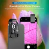 Filters 2 i 1 Lens Universal Clip Lentes Mobiltelefonlins Professional 200 gånger Super Widangle + Macro HD -lins för iPhone Android